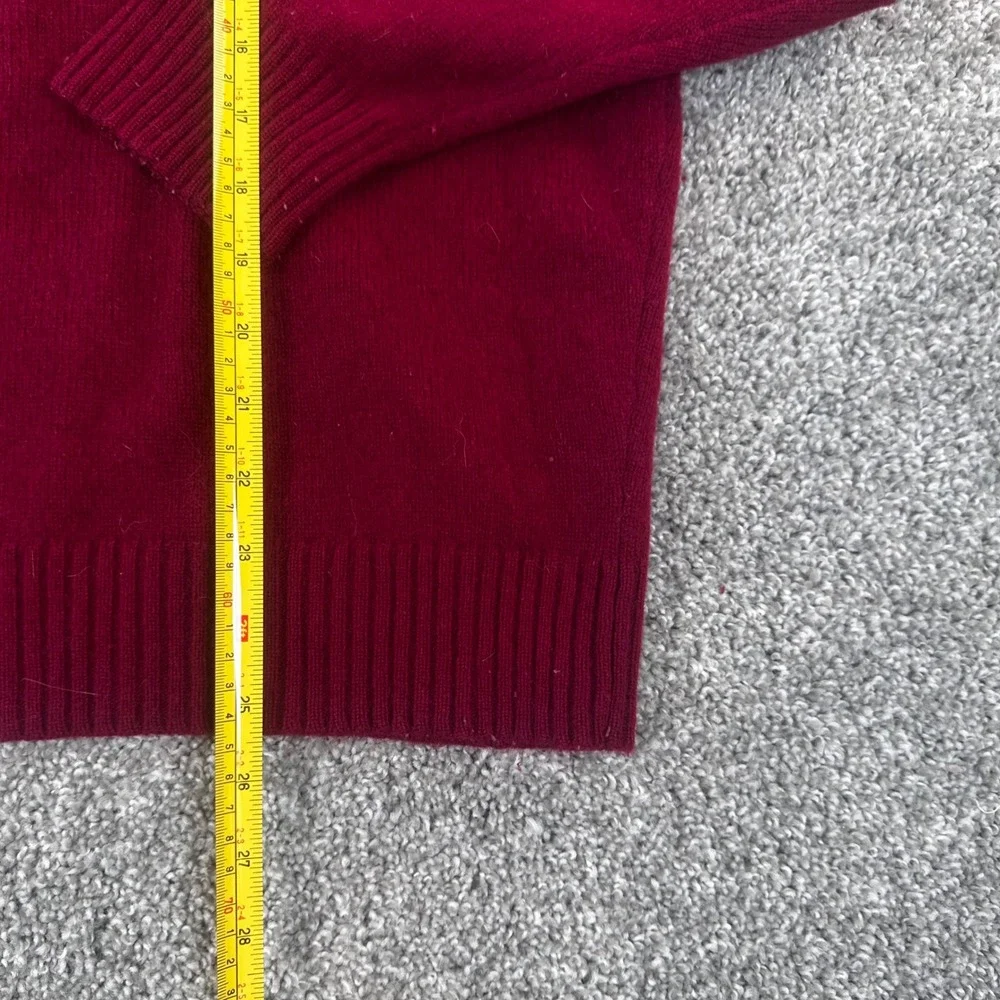 Jos A Bank 1/4 Zip Sweater Mens XL Lambswool Nylon Casual Preppy Business READ
